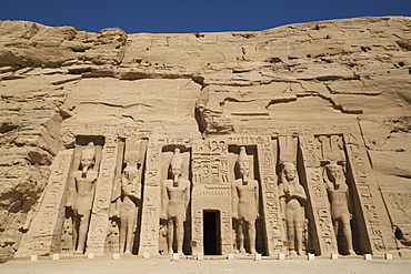 Hathor Temple Of Queen Nefertari, Abu Simbel Temples, Egypt