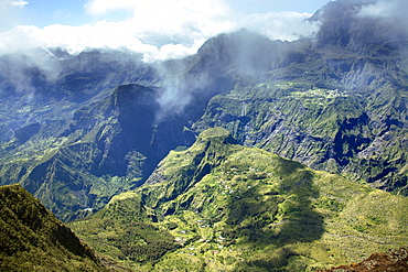 Panorama Of Cirque De Mafate, Reunion Island, France