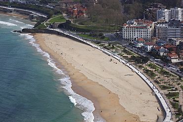 Ondarreta Beach At The Western End Of La Concha Bay, San Sebastian, Spain