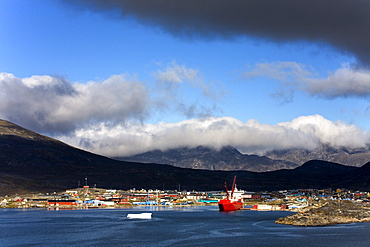 Port Of Nanortalik, Island Of Qoornoq, Province Of Kitaa, Southern Greenland, Greenland, Kingdom Of Denmark, North America