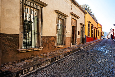 Cobblestone Street, San Miguel De Allende, Guanajuato, Mexico