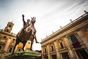 Statue Of Horse And Rider, Rome, Italy