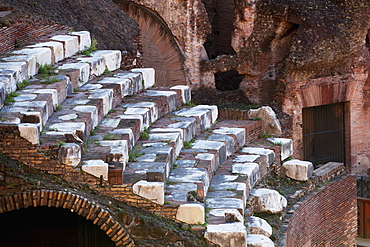 Seating At The Colosseum, Rome, Italy