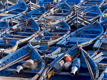 Fishing Boats In The Fishing Port, Essaouira, Morocco