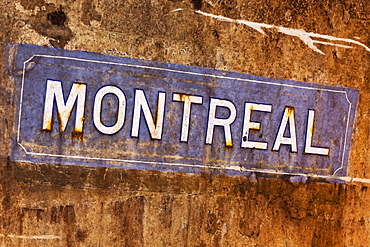 Montreal Sign In Pommery's Wine Cellars, Reims, Champagne, France