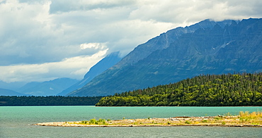 The Glacial Blue Waters Of Naknek Lake, Alaska, United States Of America