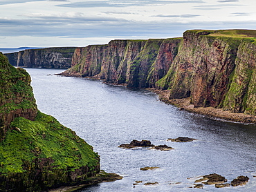 Cliffs Along The Coastline And The North Sea, Duncansby Head, John O'groats, Scotland