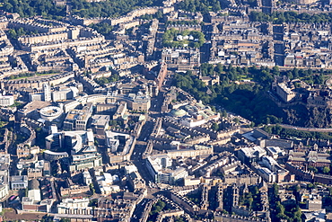 Aerial View Of The Buildings In Edinburgh, Edinburgh, Scotland