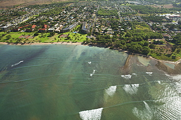 Aerial View Of Waipuilani Park, Kihei, Maui, Hawaii, United States Of America