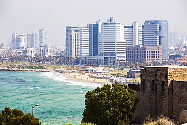 Buildings And Beach Along The Sea Of Galilee, Joppa, Israel