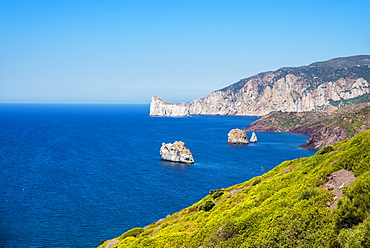 View Of Porto Flavia, Carbonia Iglesias, Sardinia, Italy