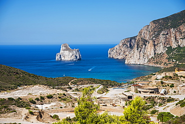 View Of Porto Flavia, Carbonia Iglesias, Sardinia, Italy