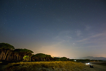 Santa Lucia At Night, Santa Lucia, Sardinia, Italy