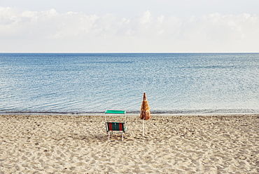 Deserted Platamona Beach, Sassari, Sardinia, Italy