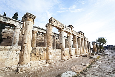 The Latrine, Built Prior To The End Of The First Century A.d. When It Collapsed Due To An Earthquake, Pamukkale, Turkey