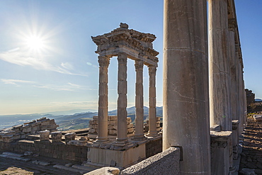 Ruins Of The Temple Of Trajan, Pergamum, Turkey