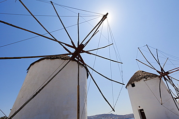 Traditional Windmills, Chora, Mykonos, Greece