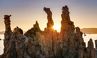 Tufa Formations At Sunrise, Mono Lake, Lee Vining, California, United States Of America