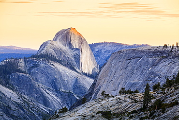 Half Dome Seen From Olmsted Point, Yosemite National Park, California, United States Of America