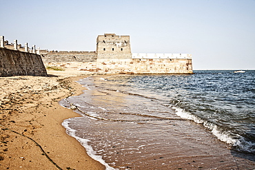 The End Of The Great Wall Of China Known As Old Dragon's Head, Shenhaiguan, China