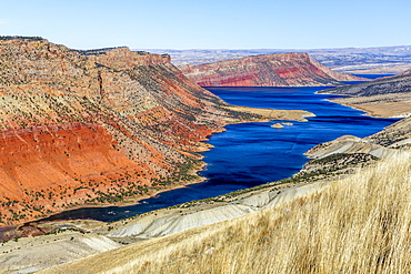 View Of The Flaming Gorge National Recreational Area In Wyoming And Utah, United States Of America