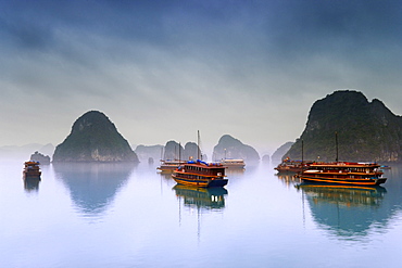 Hotel Junks, Halong Bay, Vietnam