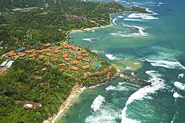 Aerial View Of Cape Weligama Resort And Coastline, South Sri Lanka