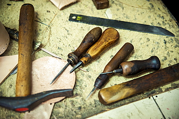 Craftsman's Tools For Leather Work, Pelotas, Rio Grande Do Sul, Brazil