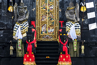 Statues At A Hindu Temple Outside Of Kuta, Bali, Indonesia