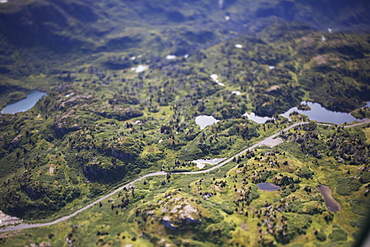 Road To Bradley Lake Power Dam, Homer, Alaska, United States Of America