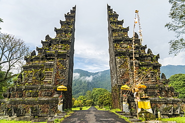 A Typical Balinese Gate, Bali Island, Indonesia.