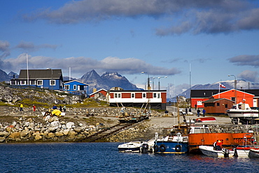 Nanortalik, Qoornoq, Kitaa, Southern Greenland, Kingdom Of Denmark; Town On The Southern Tip Of Greenland