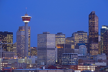 Calgary, Alberta, Canada; Skyline At Night