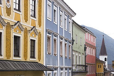 Colourful Buildings, Gmunden, Salzkammergut, Austria