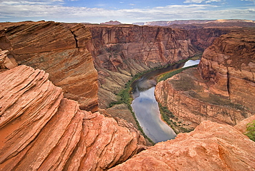 Arizona, United States Of America; The Colorado River At Horseshoe Bend