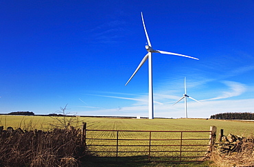 Durham Dales, County Durham, England; Wind Turbines