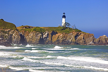 Yaquina Head Lighthouse On The Oregon Coast; Oregon, USA