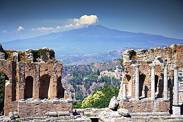 Greek Amphitheatre; Taormina, Sicily, Italy