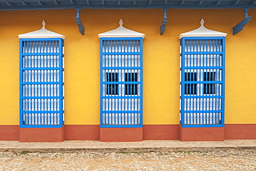 Cuban House Facades; Trinidad, Cuba