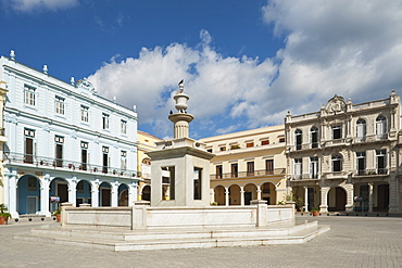 Plaza Vieja With Fountain; Havana, Cuba