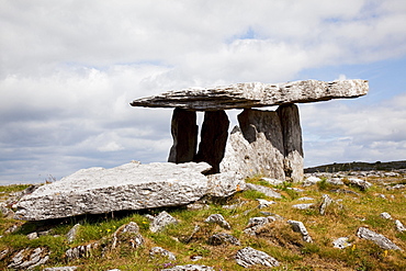 Ancient Poulnabrone Dolmen; County Clare, Ireland