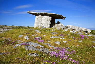 Ancient Megalithic Tomb, Poulnabrone Dolmen; Ballyvaghen, County Clare, Ireland