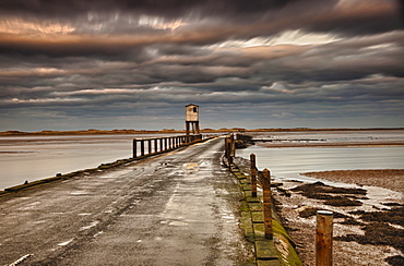 The Causeway From Holy Island; Northumberland England