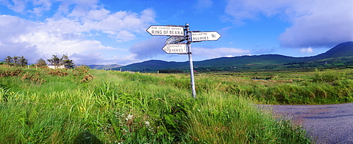 County Cork, Ireland, Near Eyeries, Directional Sign