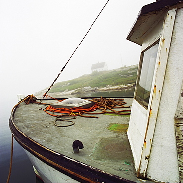 Bow Of A Fishing Boat, Peggy's Cove, Nova Scotia.