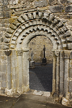 Arched Entrance To Dysert O'dea Church And Monastery; County Clare Ireland