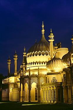 The Royal Pavilion At Night, Brighton, England