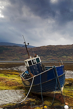 Boat Ashore, Loch Sunart, Scotland