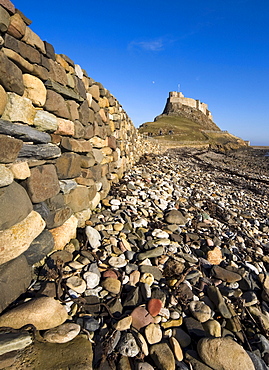 Rock Wall On Holy Island, Bewick, England