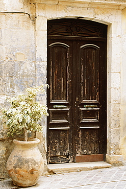 Door, Hania, Crete, Greece